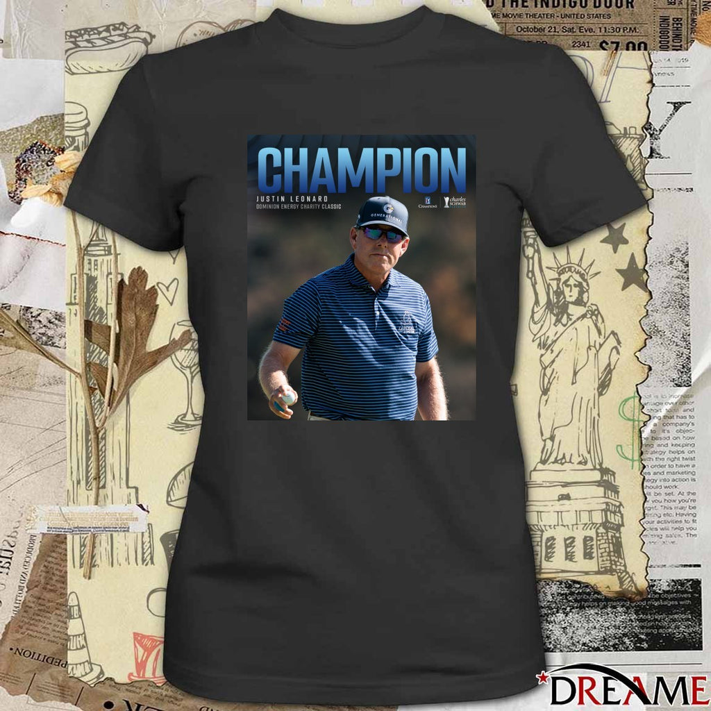 Justin Leonard Dominion Energy Charity Classic PGA Tour Champions Charles Schwab Cup 2025 Poster t-shirt
