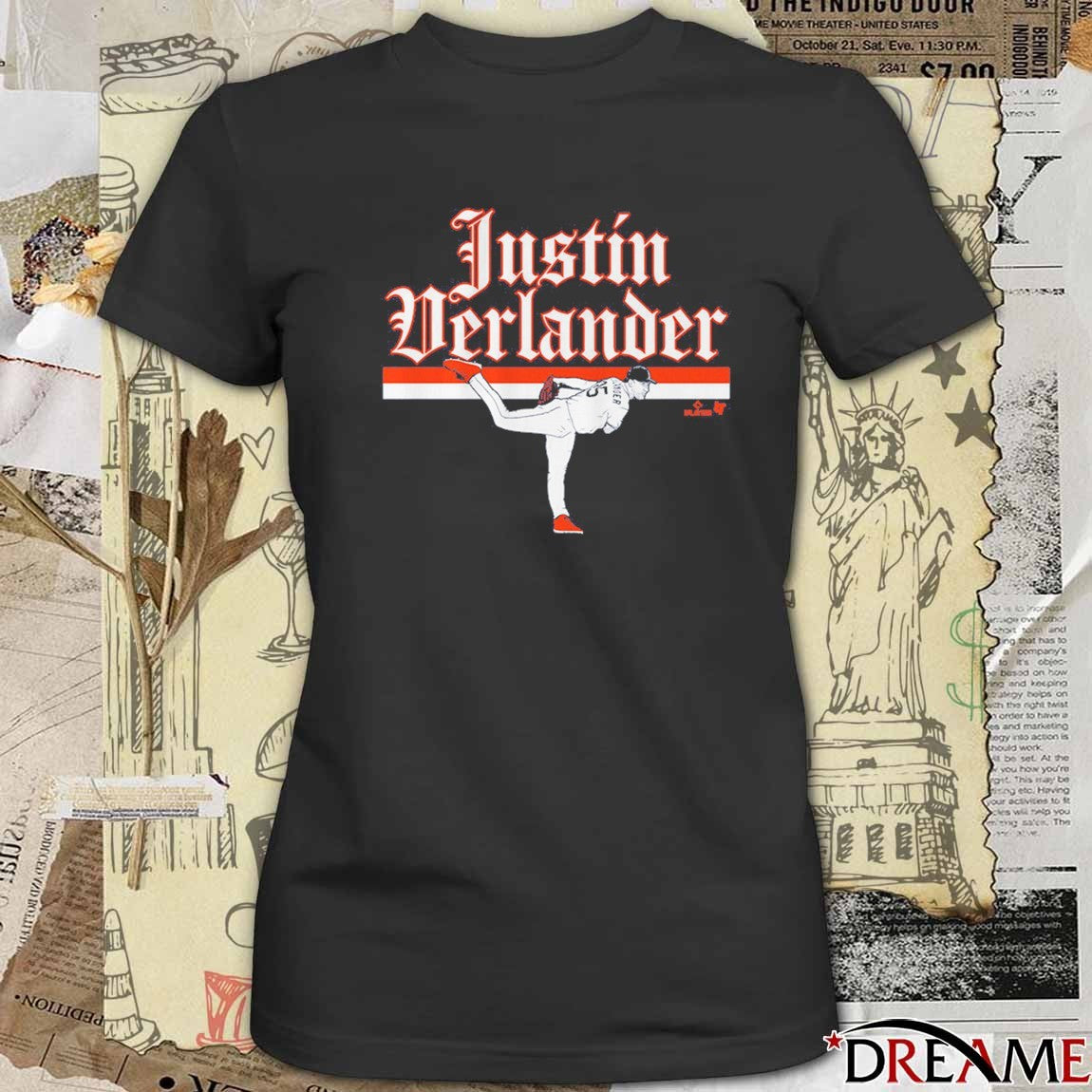 Justin Verlander Ace Pose Detroit Tigers MLB t-shirt