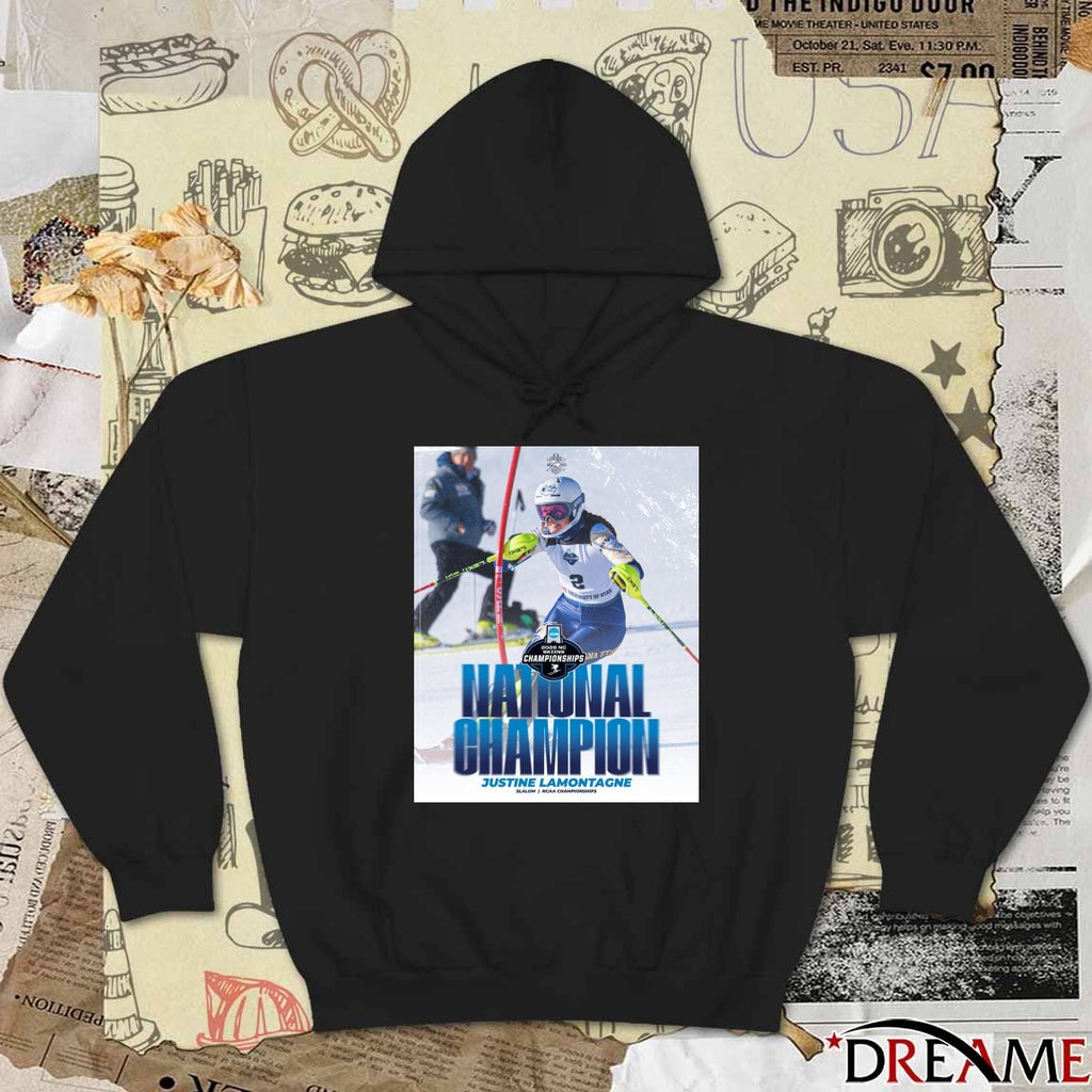 Justine Lamontagne 2026 NC Skiing Championships National Champion Slalom Poster t-shirt