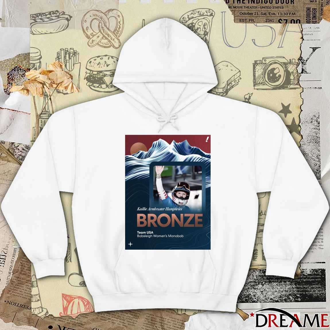 Kaillie Armbruster Humphries BRONZE Team USA Bobsleigh Women’s Monobob t-shirt