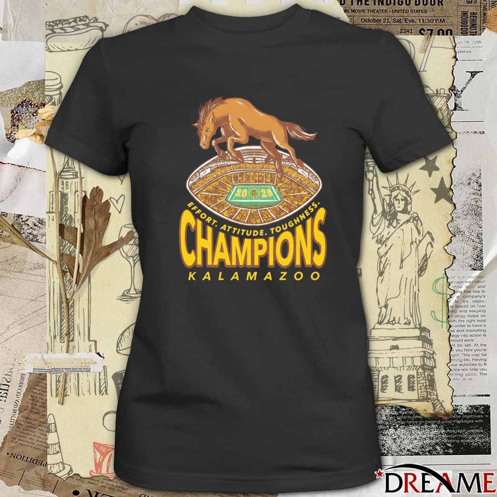 Kalamazoo Conference Champions Effort Attitude Toughness 2025 t-shirt