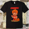 Kansas City Chiefs Travis Kelce Halloween 2025 Cartoon Signature t-shirt