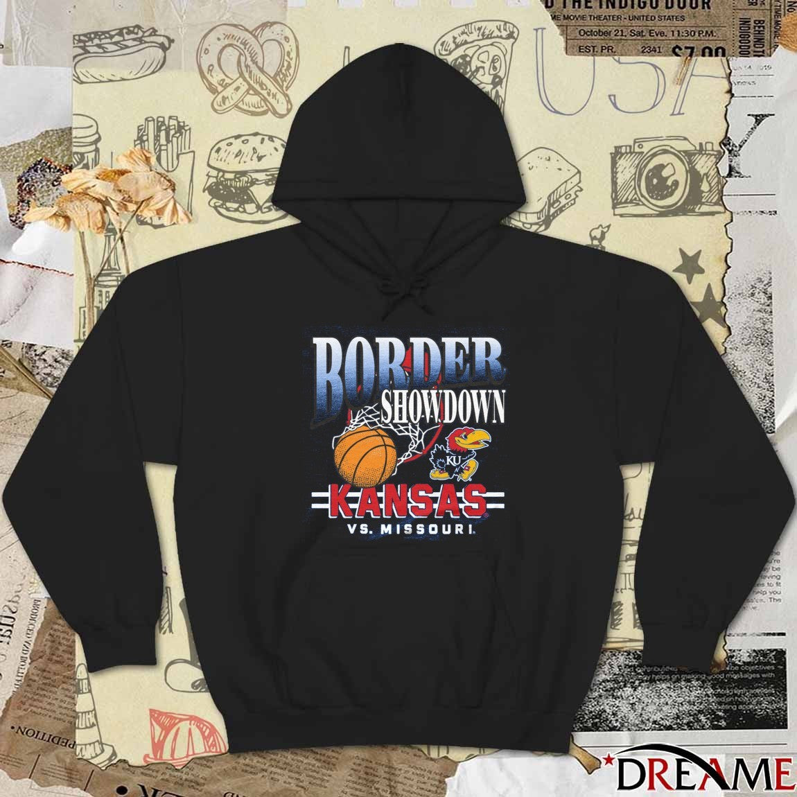 Kansas Jayhawks Vs Missouri Tigers Basketball Border Showdown 2025 t-shirt