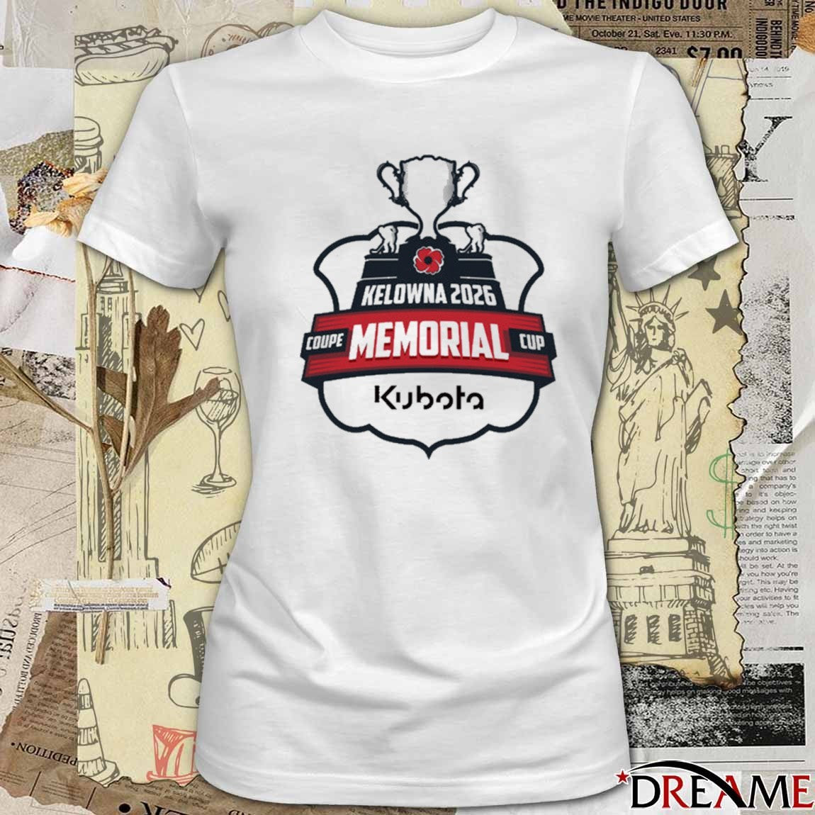 Kelowna 2026 Coupe Memorial Cup Kubota Canada Logo t-shirt