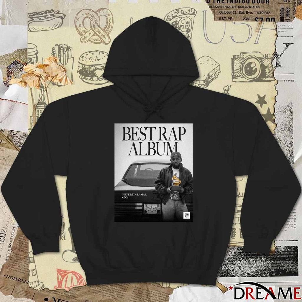 Kendrick Lamar GNX winning the Grammy for Best Rap Album Poster t-shirt