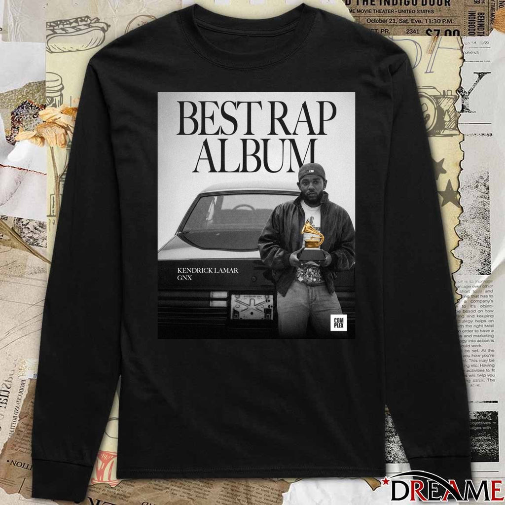 Kendrick Lamar GNX winning the Grammy for Best Rap Album Poster t-shirt