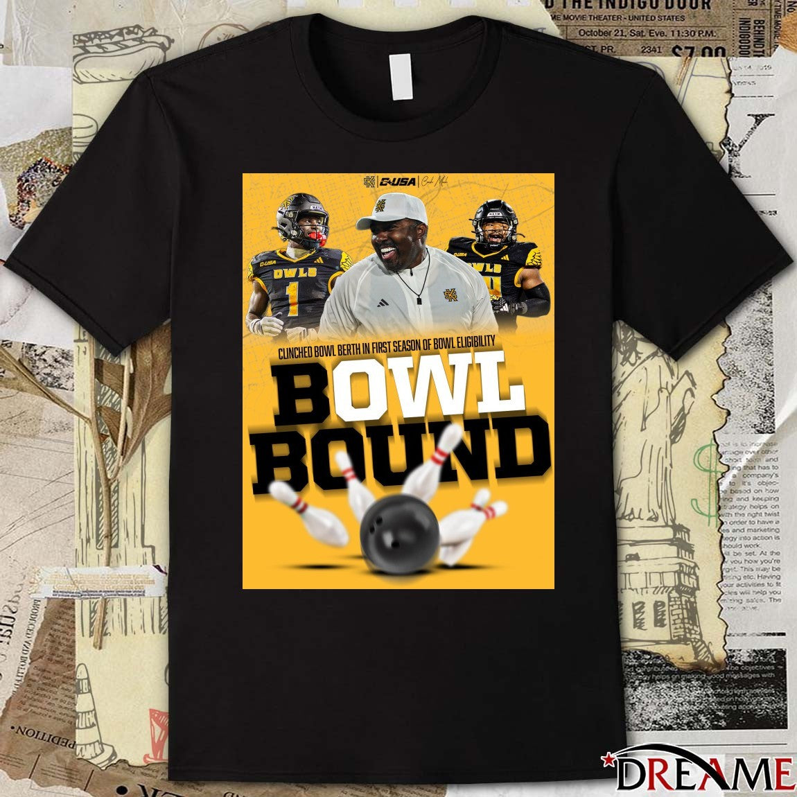 Kennesaw State Owls Clinched Bowl Berth In First Season Of Bowl Eligibility Bowl Bound Poster t-shirt