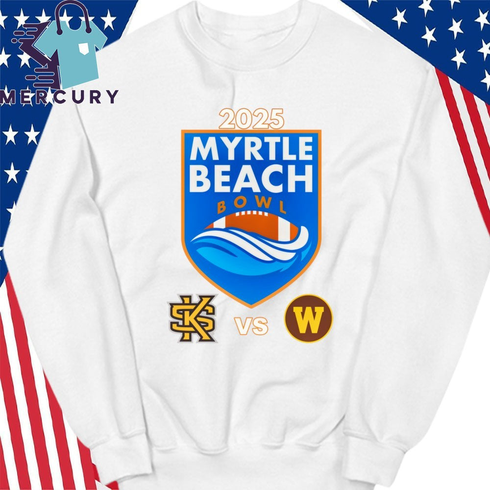 Kennesaw State Owls Vs Western Michigan Broncos 2025 Myrtle Beach Bowl Shirt