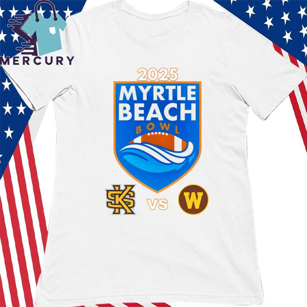 Kennesaw State Owls Vs Western Michigan Broncos 2025 Myrtle Beach Bowl Shirt