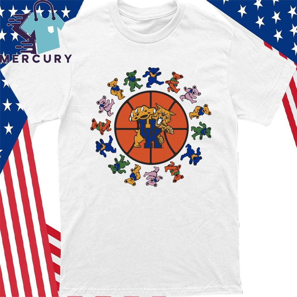 Kentucky x Grateful Dead Basketball Circle Bears Shirt