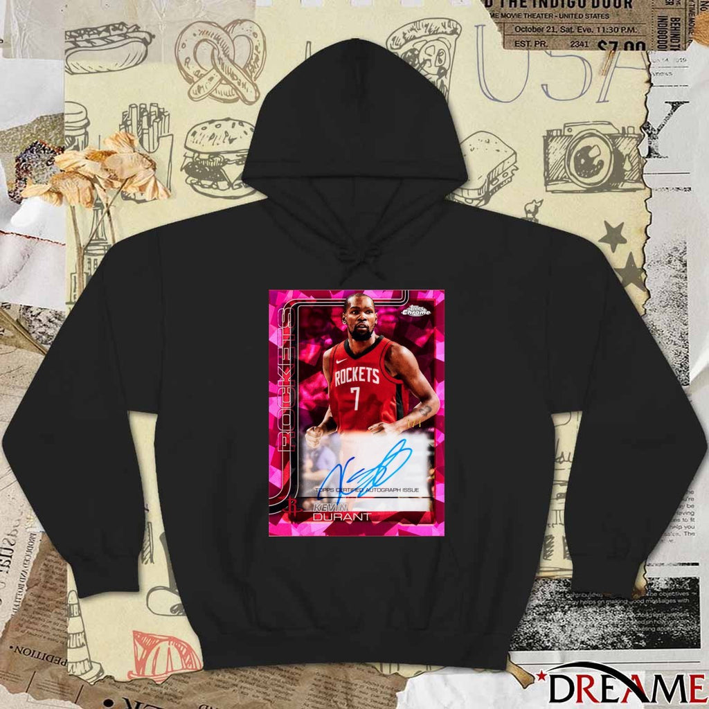 Kevin Durant Rockets Topps Certified Autograph Issue 2026 Series 1 Signature Card t-shirt