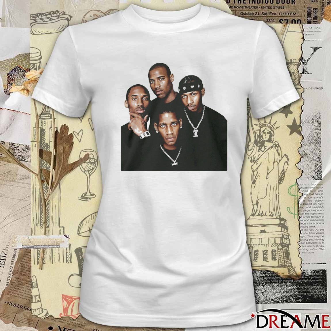 Kobe Iverson T Mac Carter Basketball Legends Art t-shirt