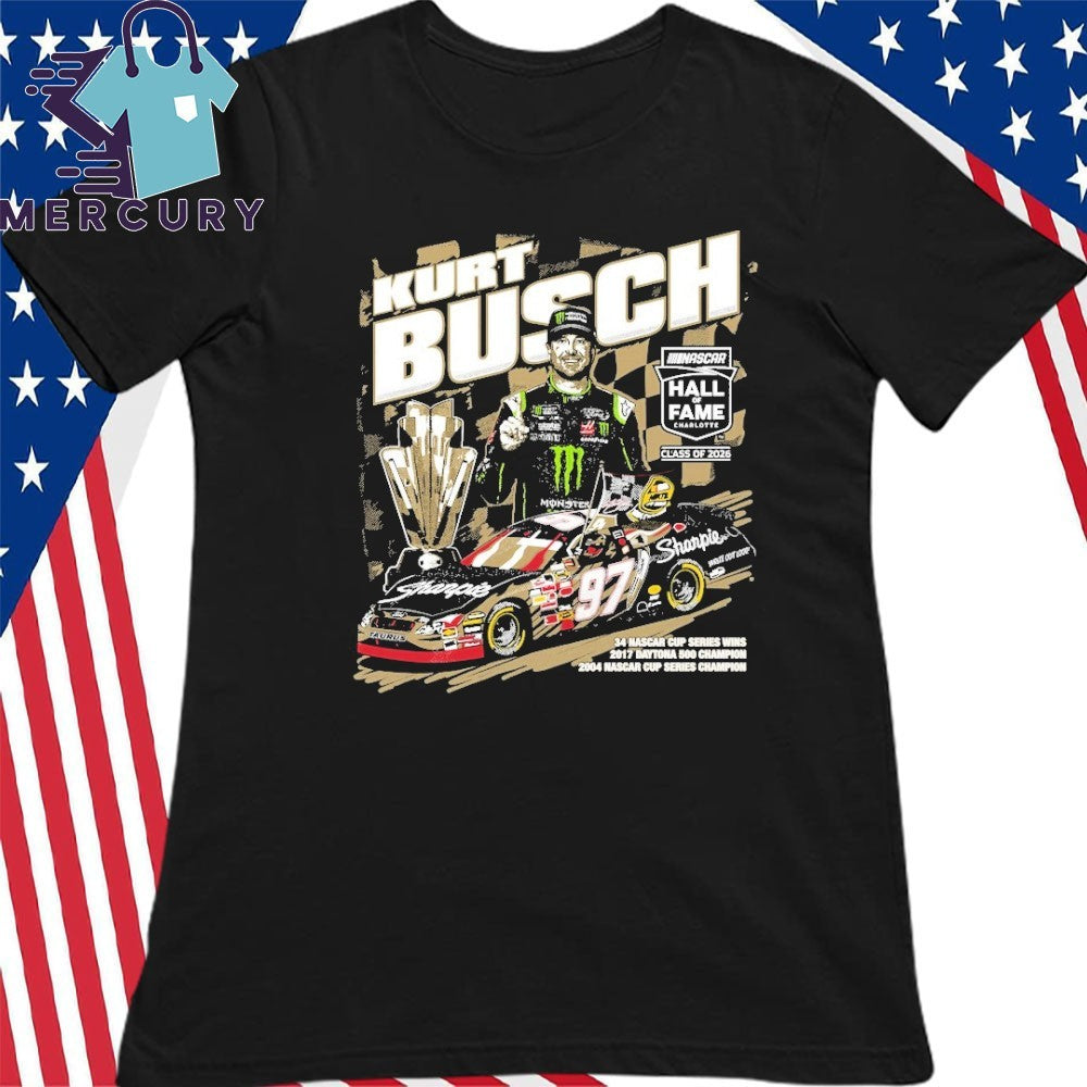 Kurt Busch NASCAR 2026 Hall of Fame Shirt