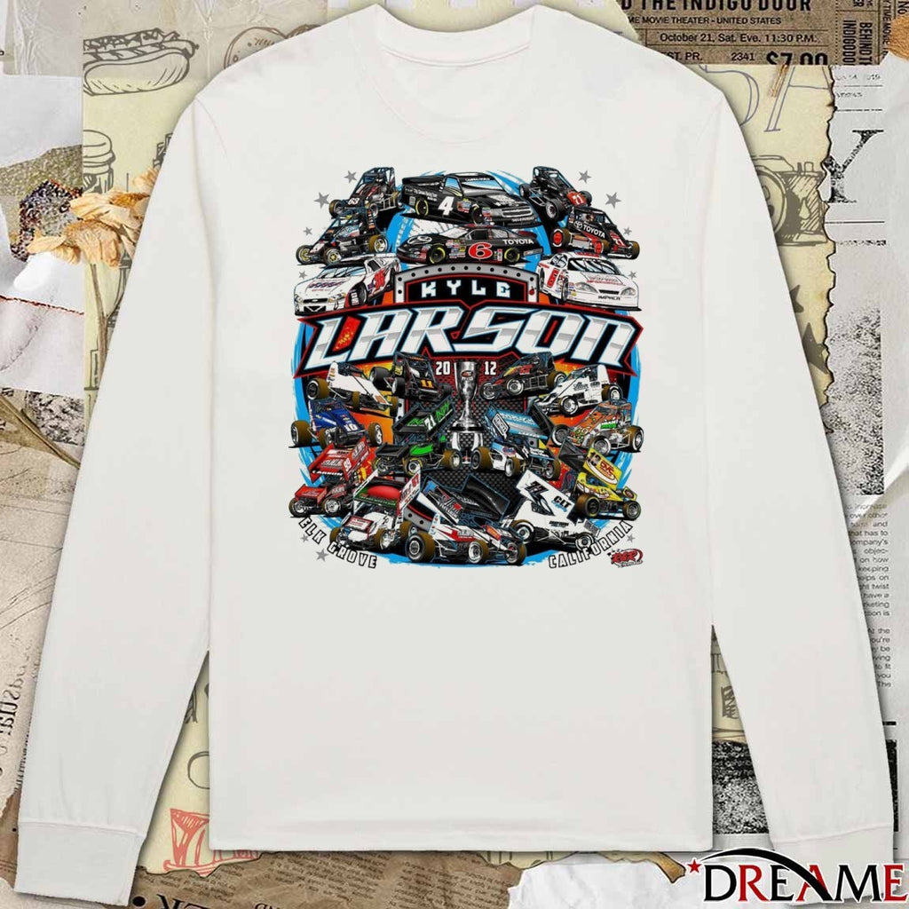 Kyle Larson ELK Grove California Wayback Wednesday to 2012 t-shirt