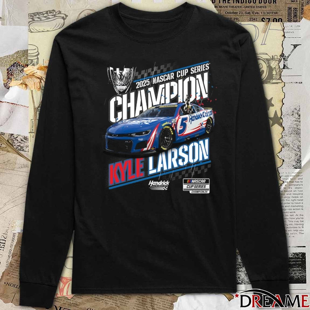 Kyle Larson Hendrick Motorsports Team 2025 NASCAR Cup Series Champion t-shirt