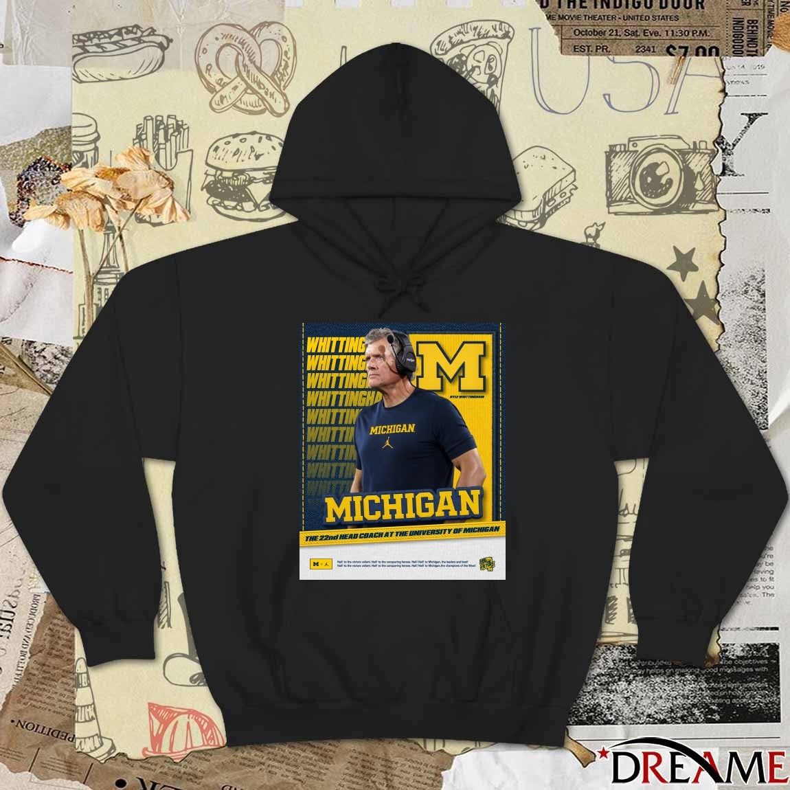 Kyle Whittingham The 22nd Head Coach Of The University Of Michigan Football Team Poster t-shirt