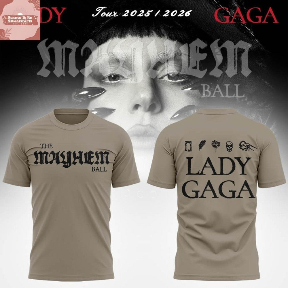 Lady GaGa The Mayhem Ball Tour 2025-2026 Shirt