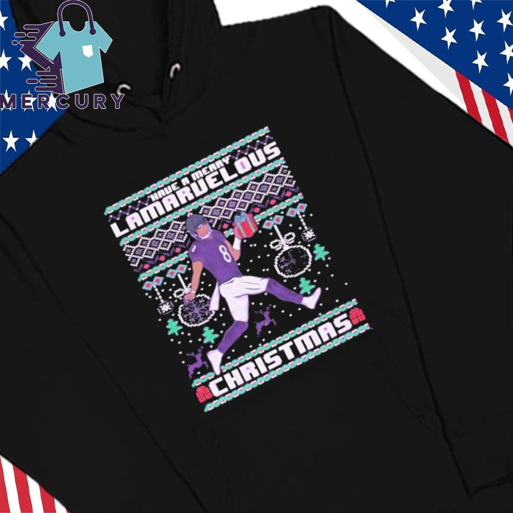 Lamar Jackson Baltimore Ravens Have a Merry Lamaruelous Shirt