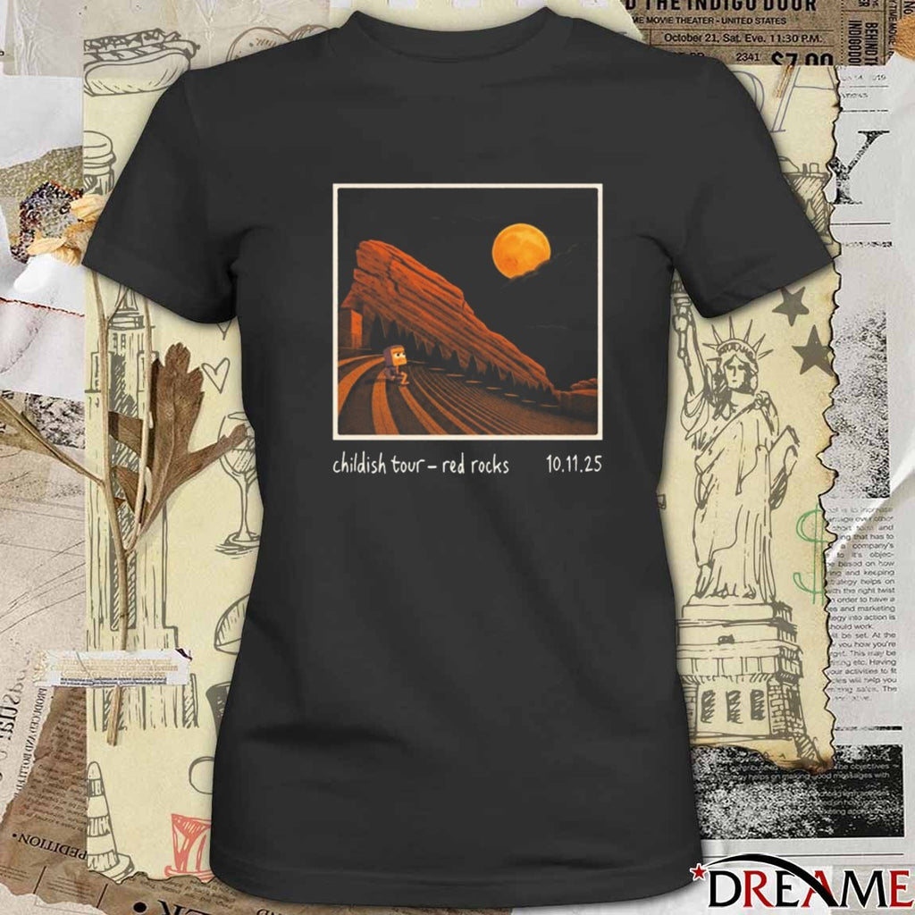 Lane 8 Childish Tour Morrison Colorado Red Rocks October 11 2025 t-shirt