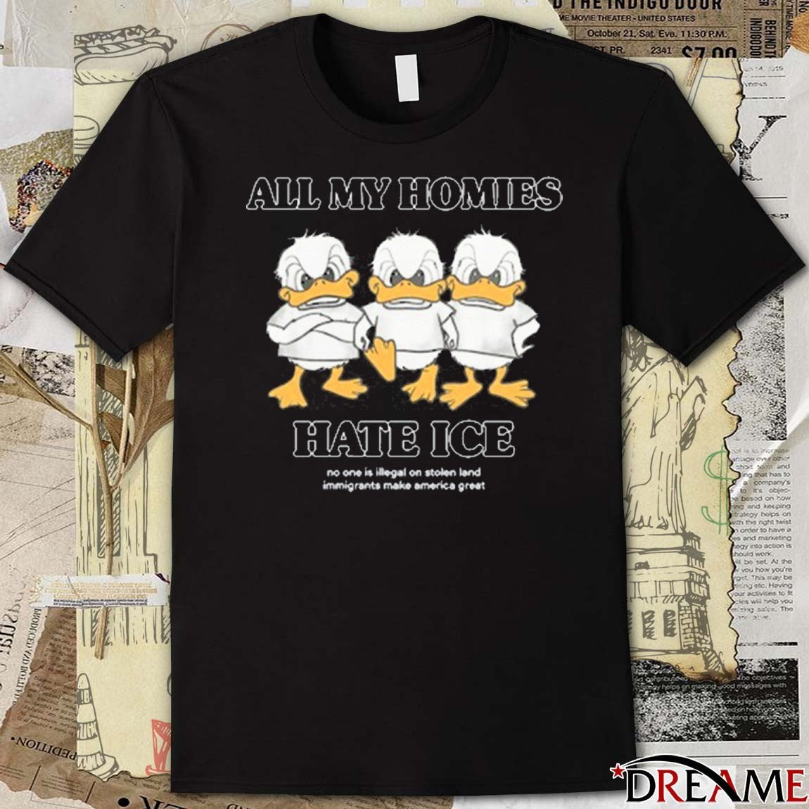 Larry Nance Jr All My Homies Hate ICE No One Is Illegal On Stolen Land t-shirt