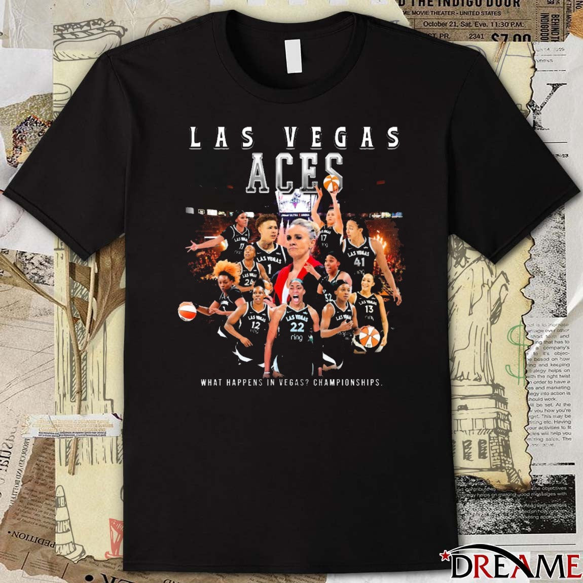 Las Vegas Aces 2025 WNBA What Happens In Vegas Championship t-shirt