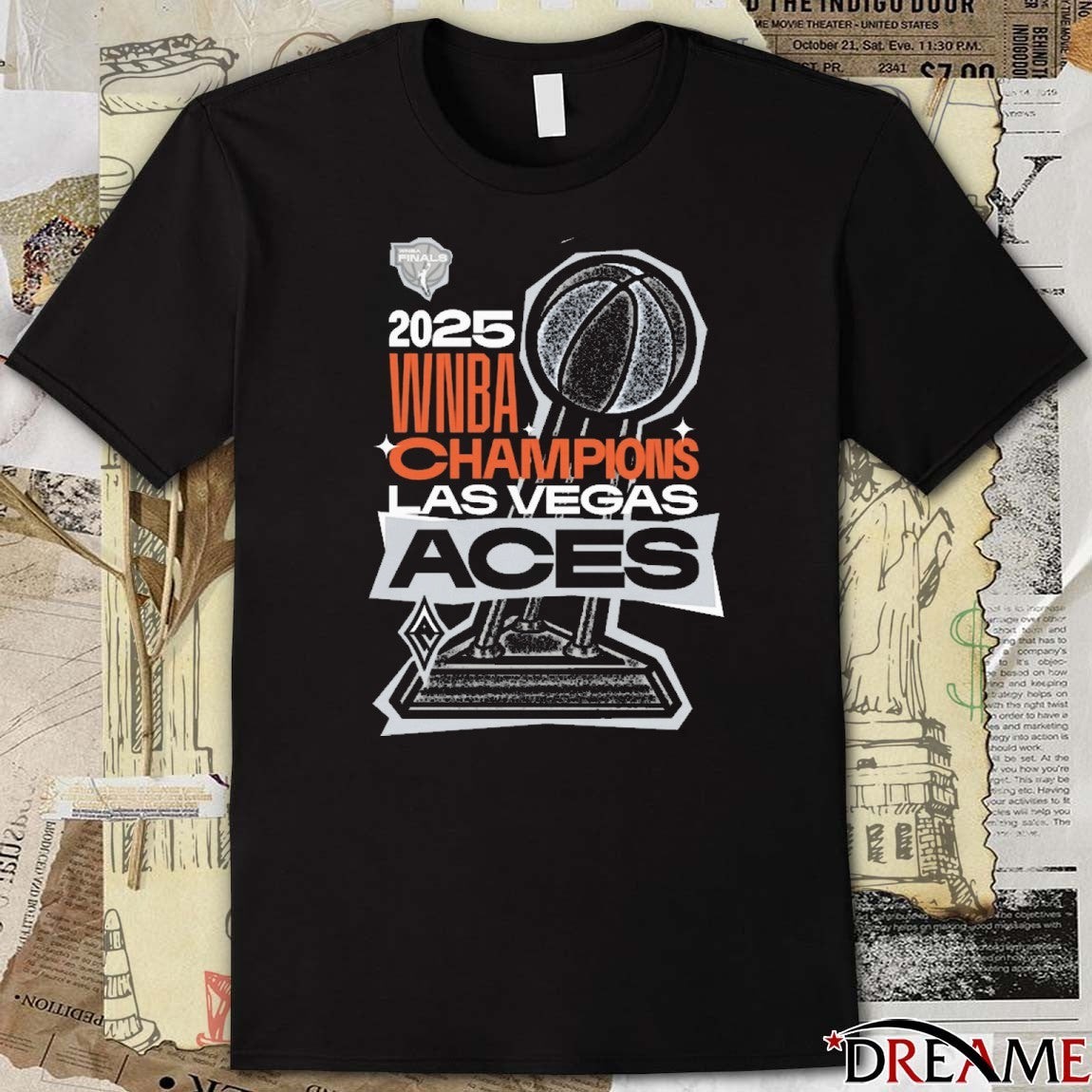 Las Vegas Aces Basketball 2025 WNBA Finals Champions Locker Room t-shirt
