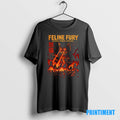 Official Laser Cat Feline Fury Beyond Human Control Graphic Tee Sweater