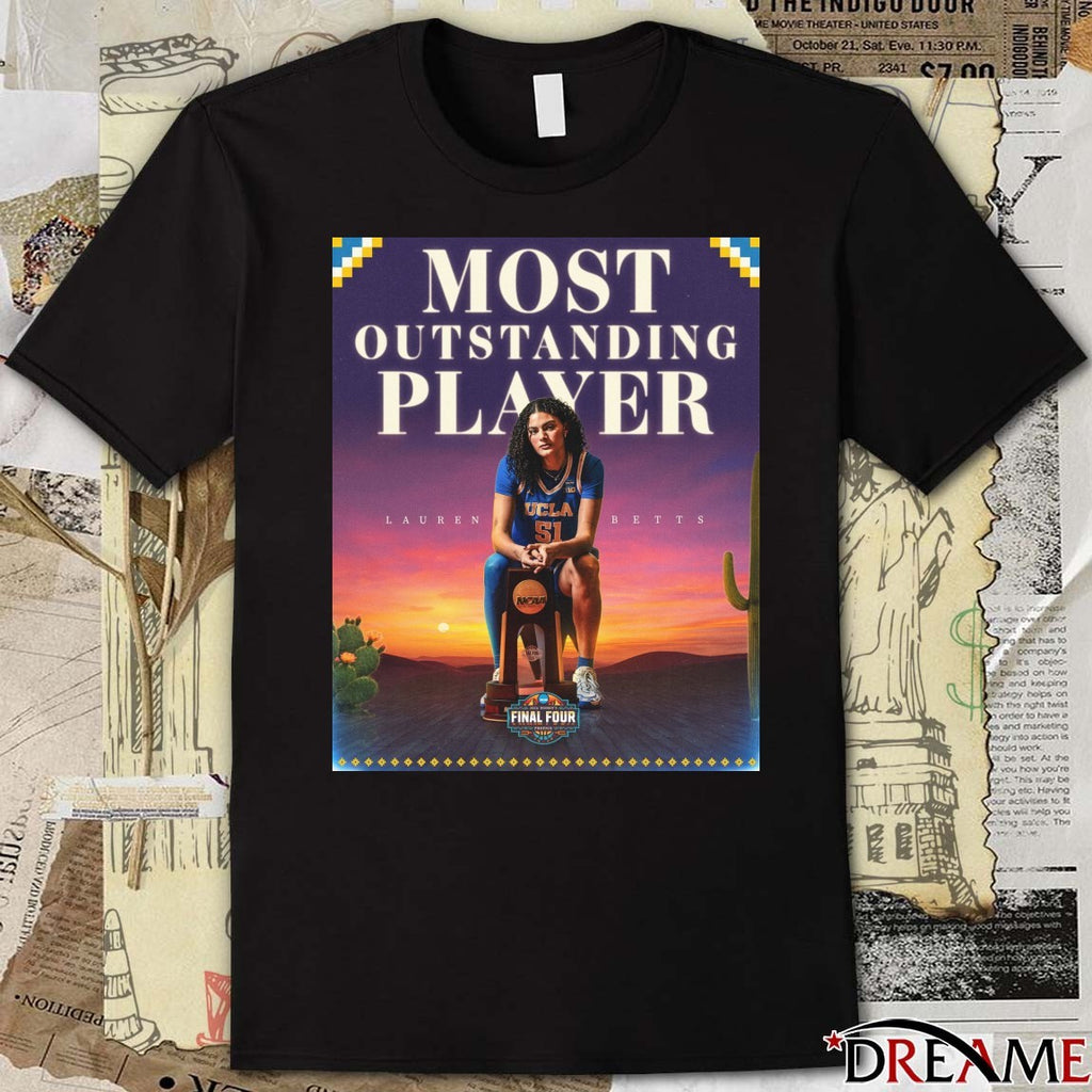 Lauren Betts UCLA Bruins 2026 Most Outstanding Player Poster t-shirt