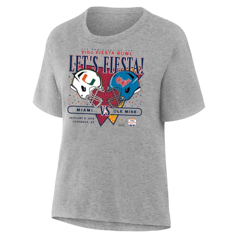 Let’s Fiesta Miami Vs Ole Miss 2026 Vrbo Fiesta Bowl Matchup Shirt