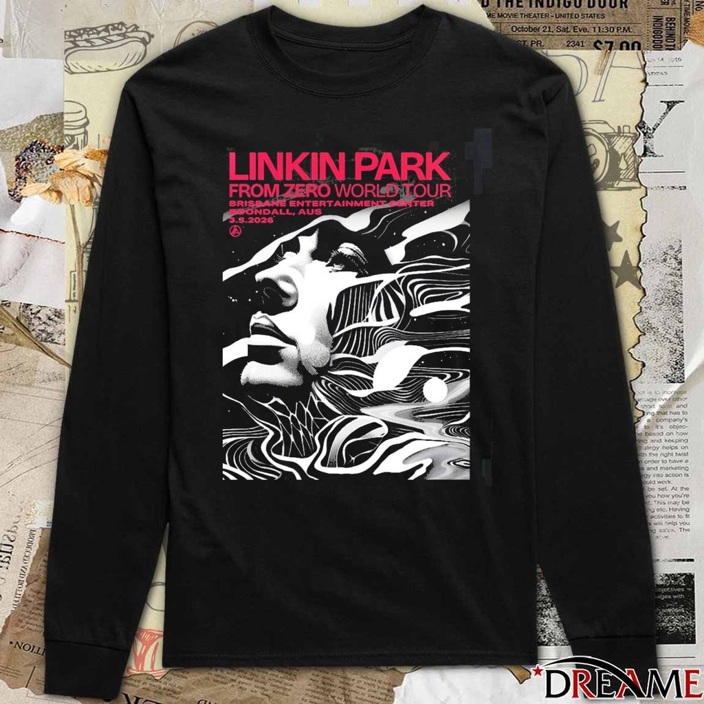 Linkin Park From Zero World Tour Boondall Australia 2026 Night 1 Gig Brisbane Entertainment Center March 3 Poster t-shirt