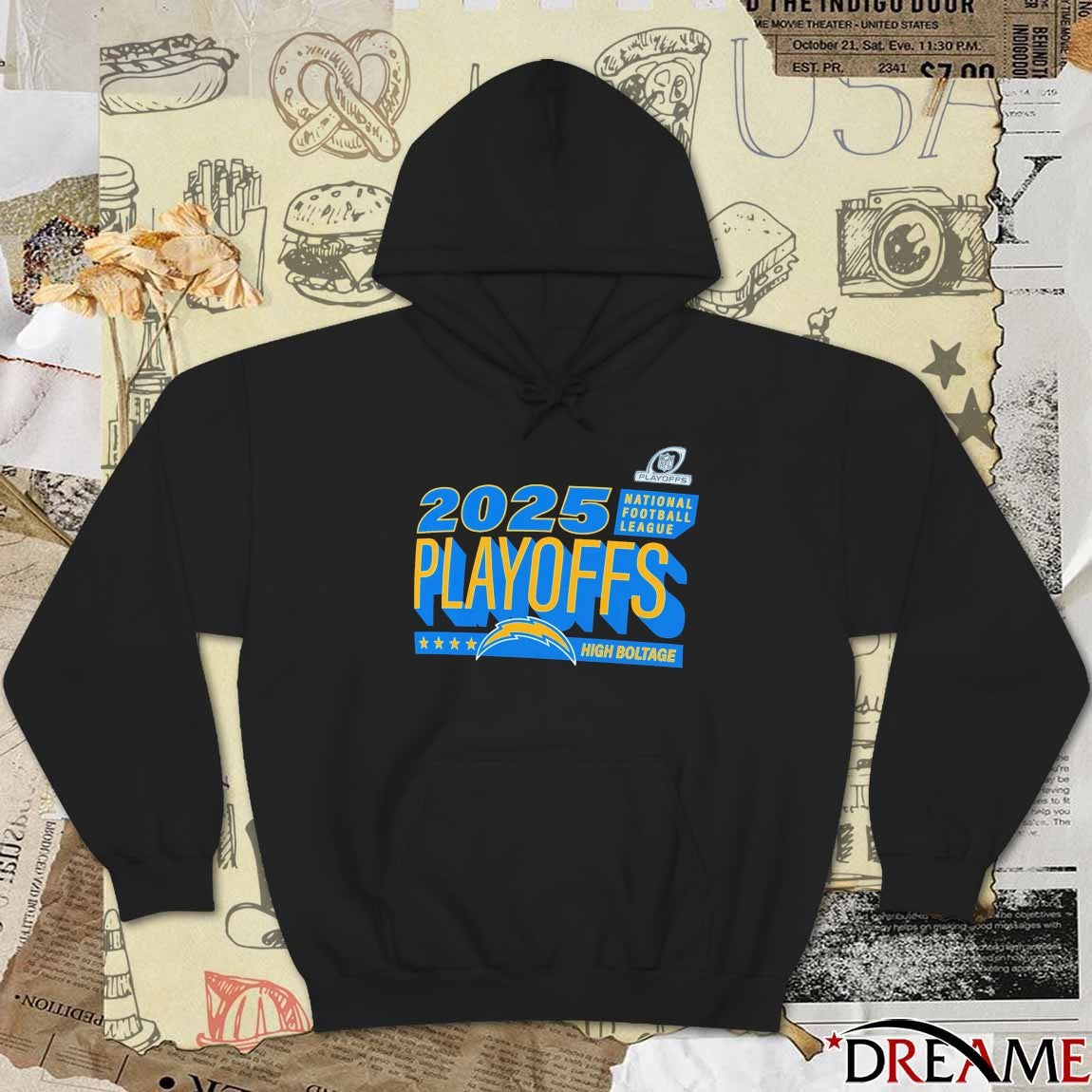 Los Angeles Chargers 2025 National Football League Playoffs Ready High Boltage t-shirt