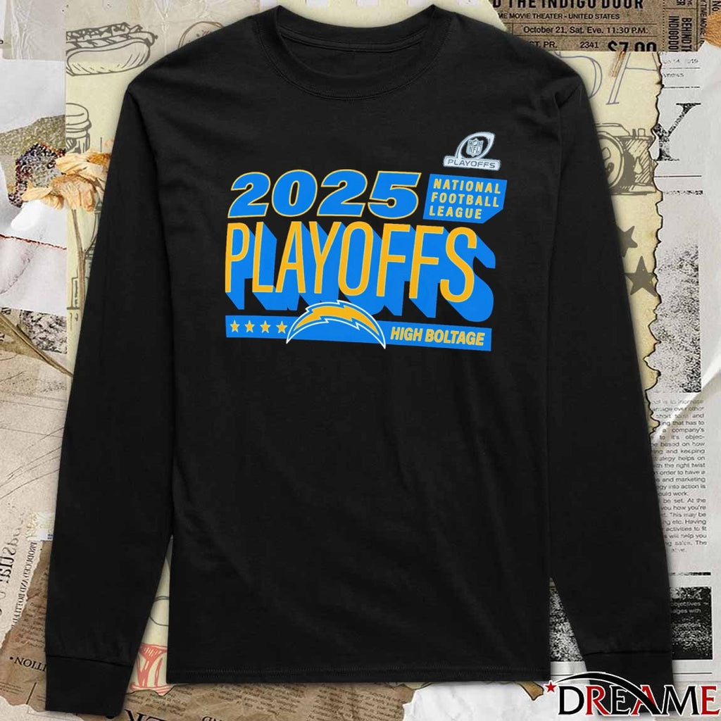 Los Angeles Chargers 2025 National Football League Playoffs Ready High Boltage t-shirt