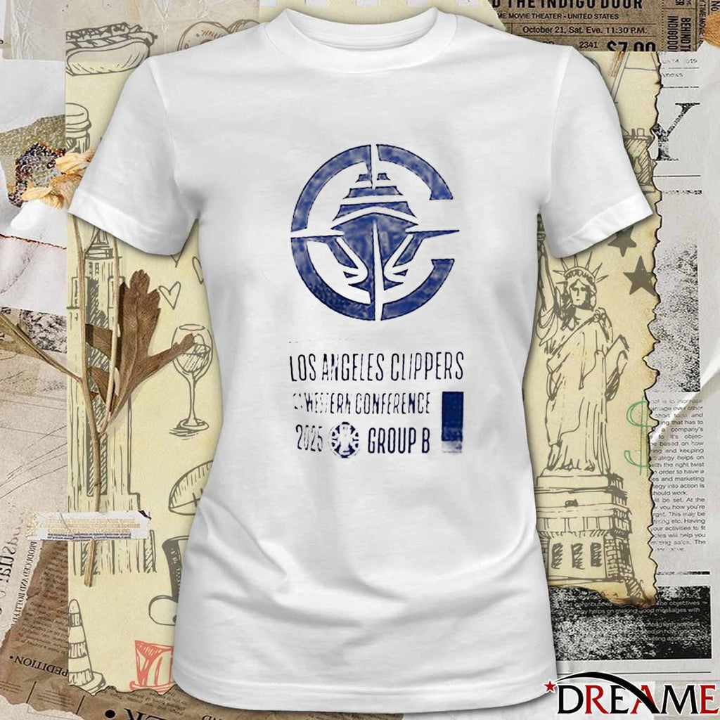 Los Angeles Clippers Western Conference 2025 Group B t-shirt
