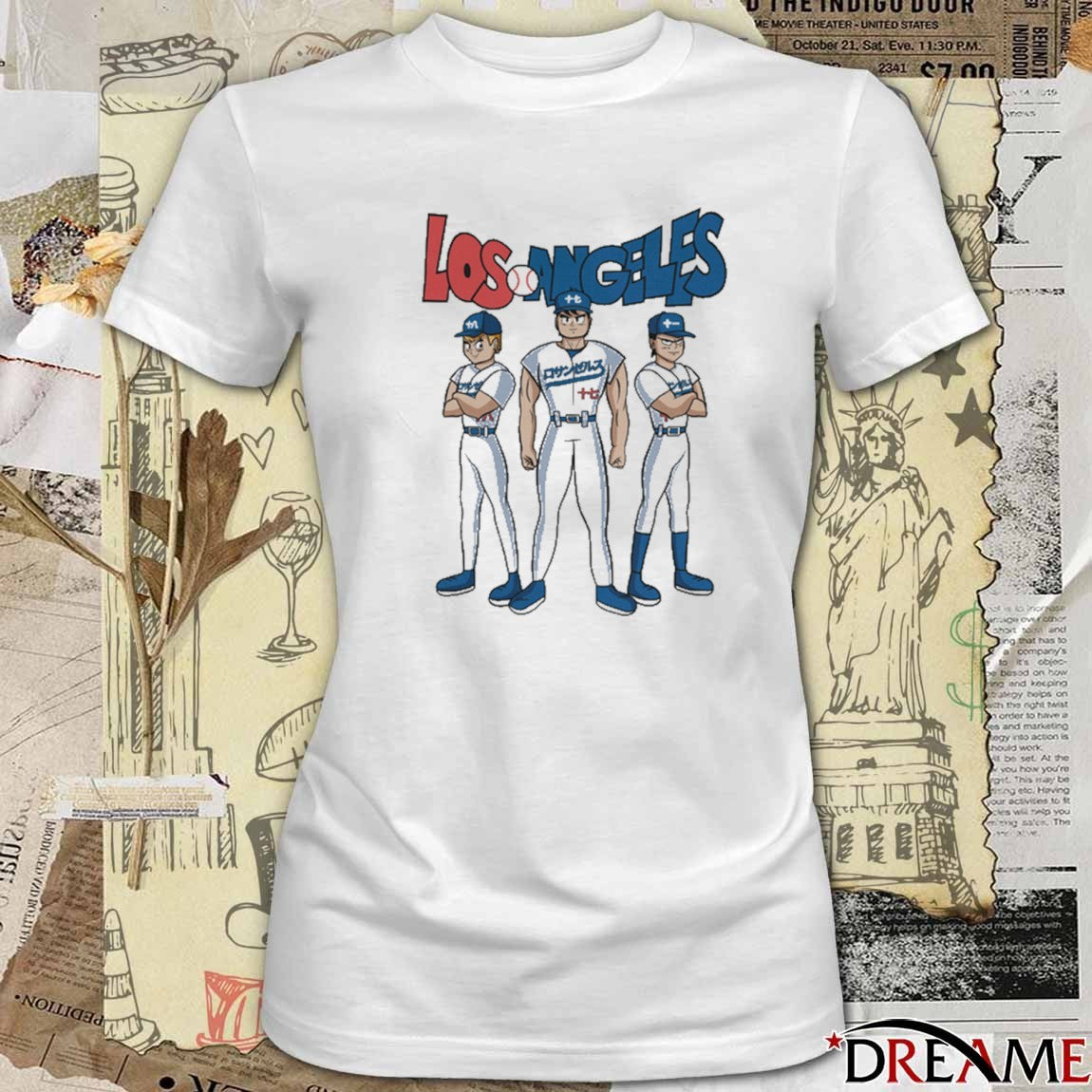 Los Angeles Dodgers Baseball Z Rosanzerusu Anime t-shirt