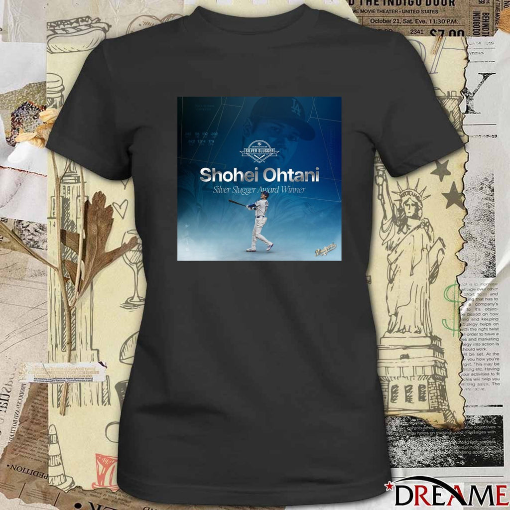 Los Angeles Dodgers Congratulations Shohei Ohtani Silver Slugger Award 2025 Poster t-shirt