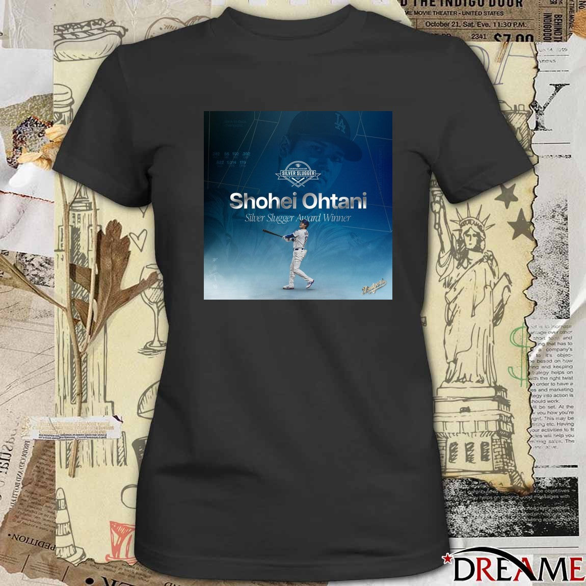Los Angeles Dodgers Congratulations Shohei Ohtani Silver Slugger Award 2025 Poster t-shirt