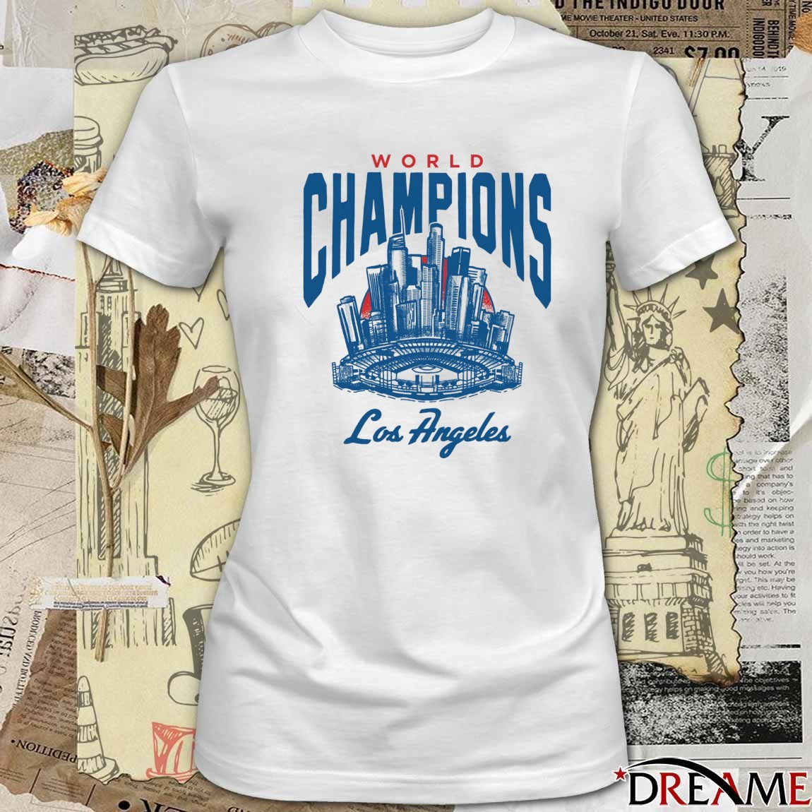 Los Angeles Dodgers Defeat Toronto Blue Jays 2025 MLB World Champions Skyline t-shirt