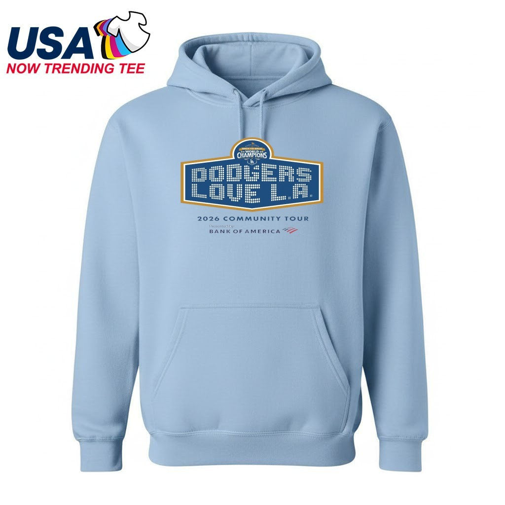 Los Angeles Dodgers Love LA 2026 Community Tour Shirt