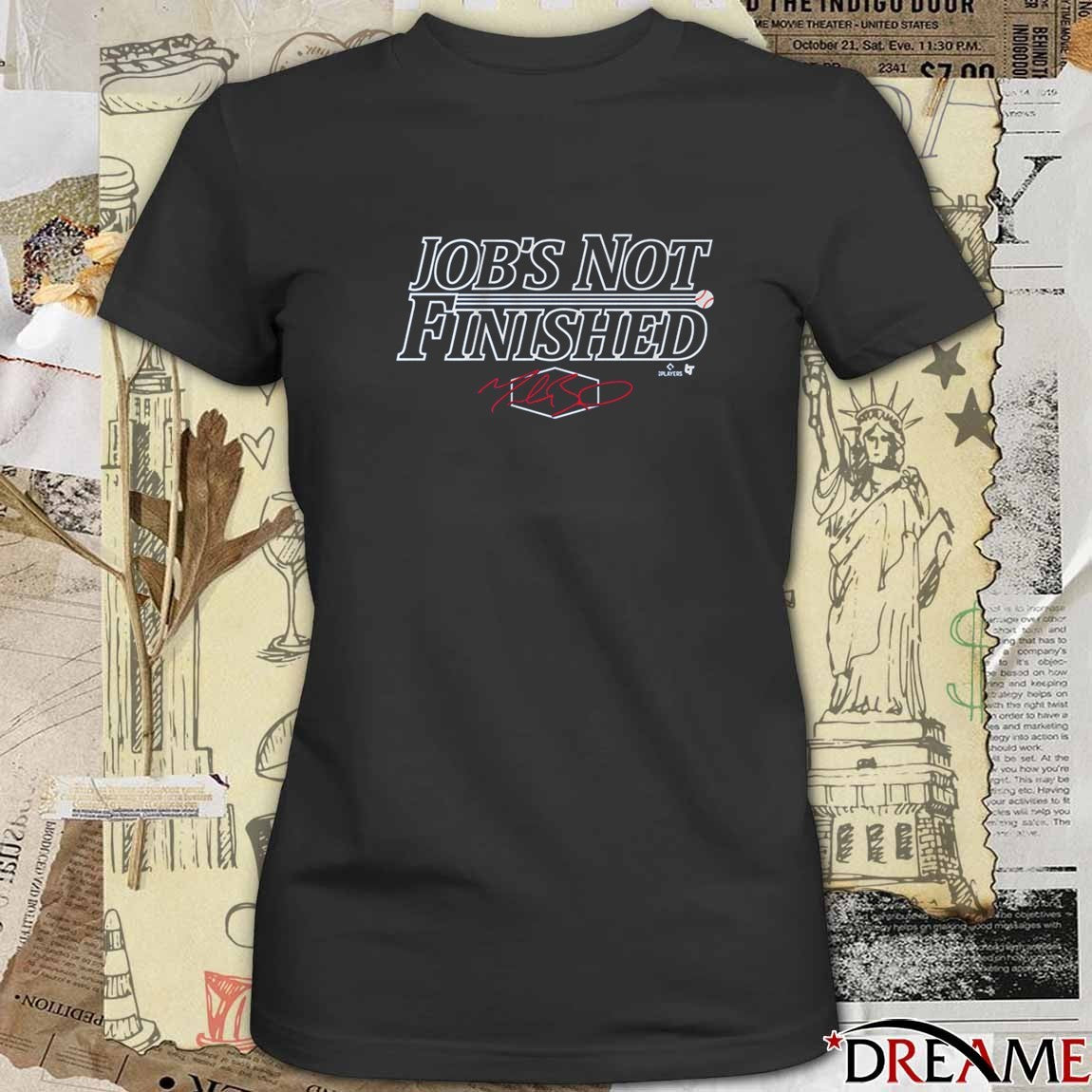 Los Angeles Dodgers MLB 2025 NLCS Job’s Not Finished Signature t-shirt