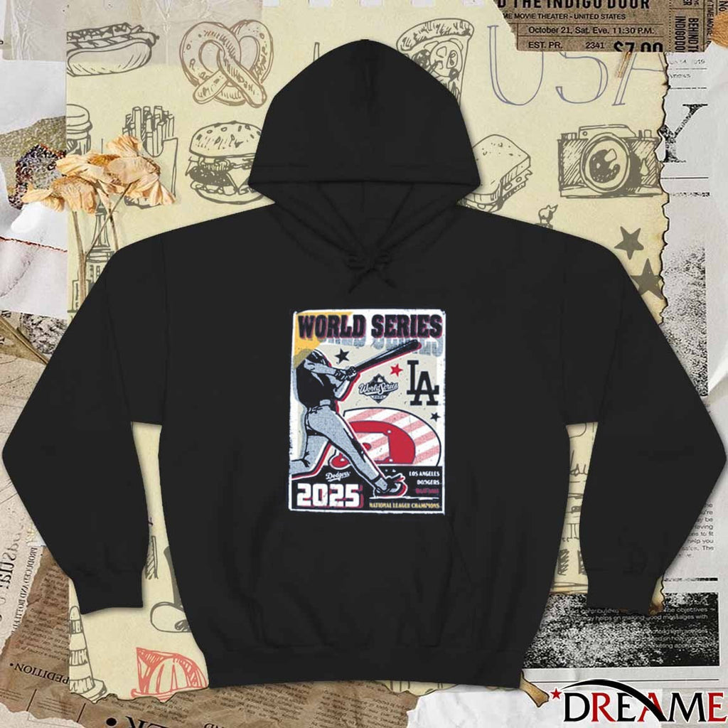 Los Angeles Dodgers MLB 2025 NLCS World Series National League Champions Participant Poster t-shirt