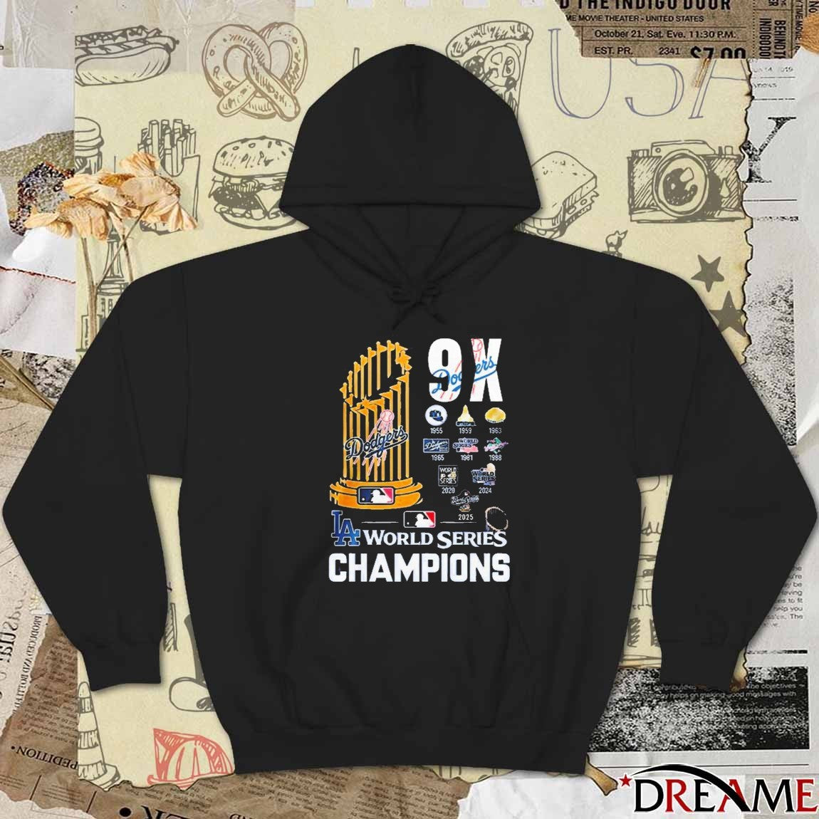 Los Angeles Dodgers MLB 9 x World Series Champions 2024 – 2025 t-shirt