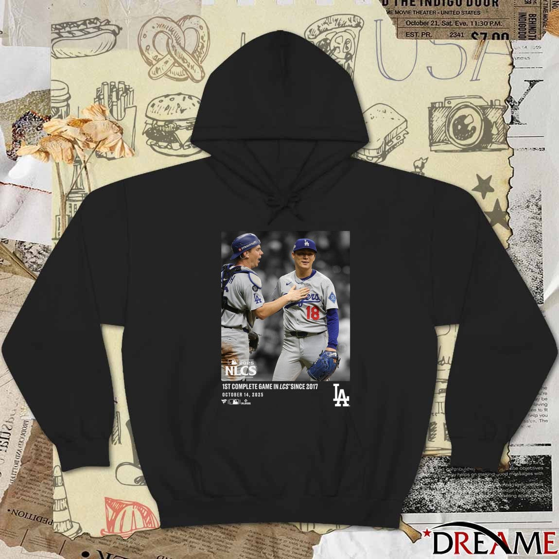 Los Angeles Dodgers MLB Yoshinobu Yamamoto 1st Complete Game In LCS Since 2017 Oct 14 2025 t-shirt