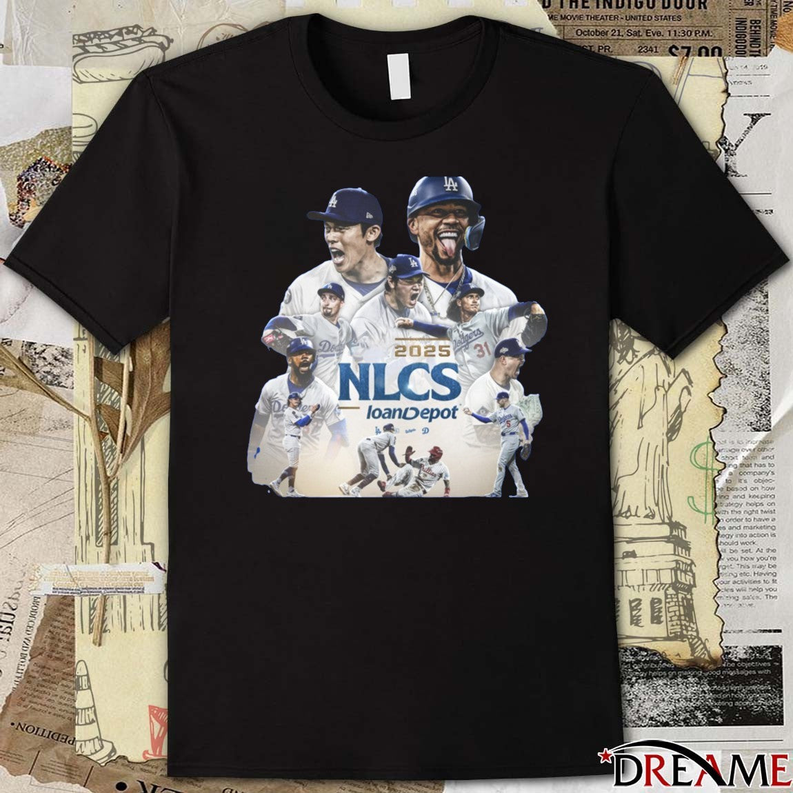 Los Angeles Dodgers NLCS Bound loanDepot MLB 2025 Graphic t-shirt