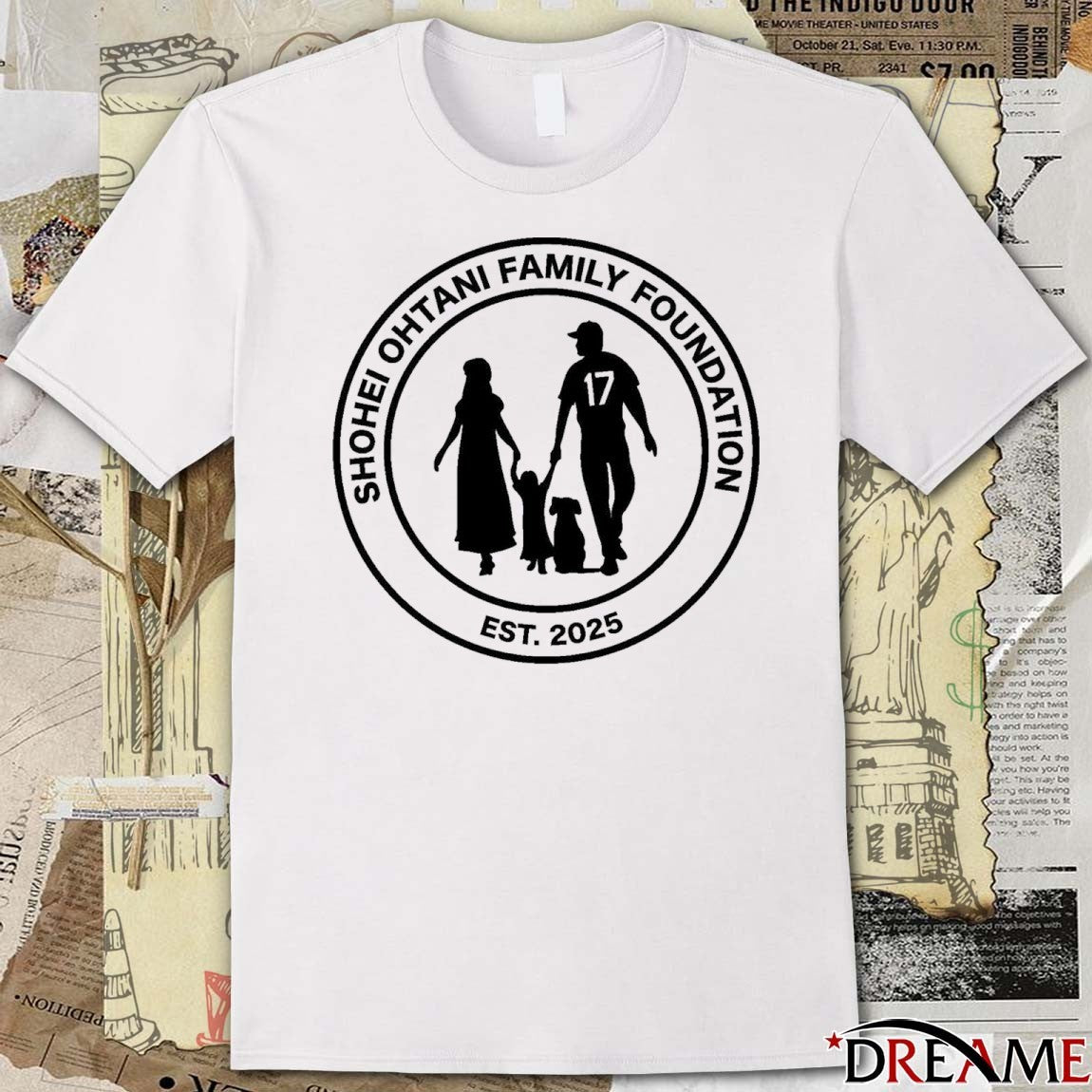 Los Angeles Dodgers Shohei Ohtani Family Foundation Logo 2025 t-shirt