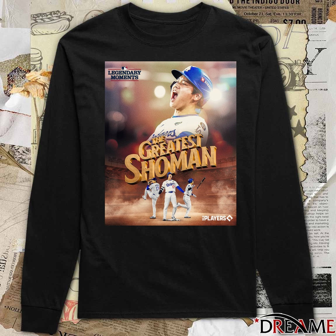 Los Angeles Dodgers Shohei Ohtani The Greatest Shoman Legendary Moments Poster t-shirt
