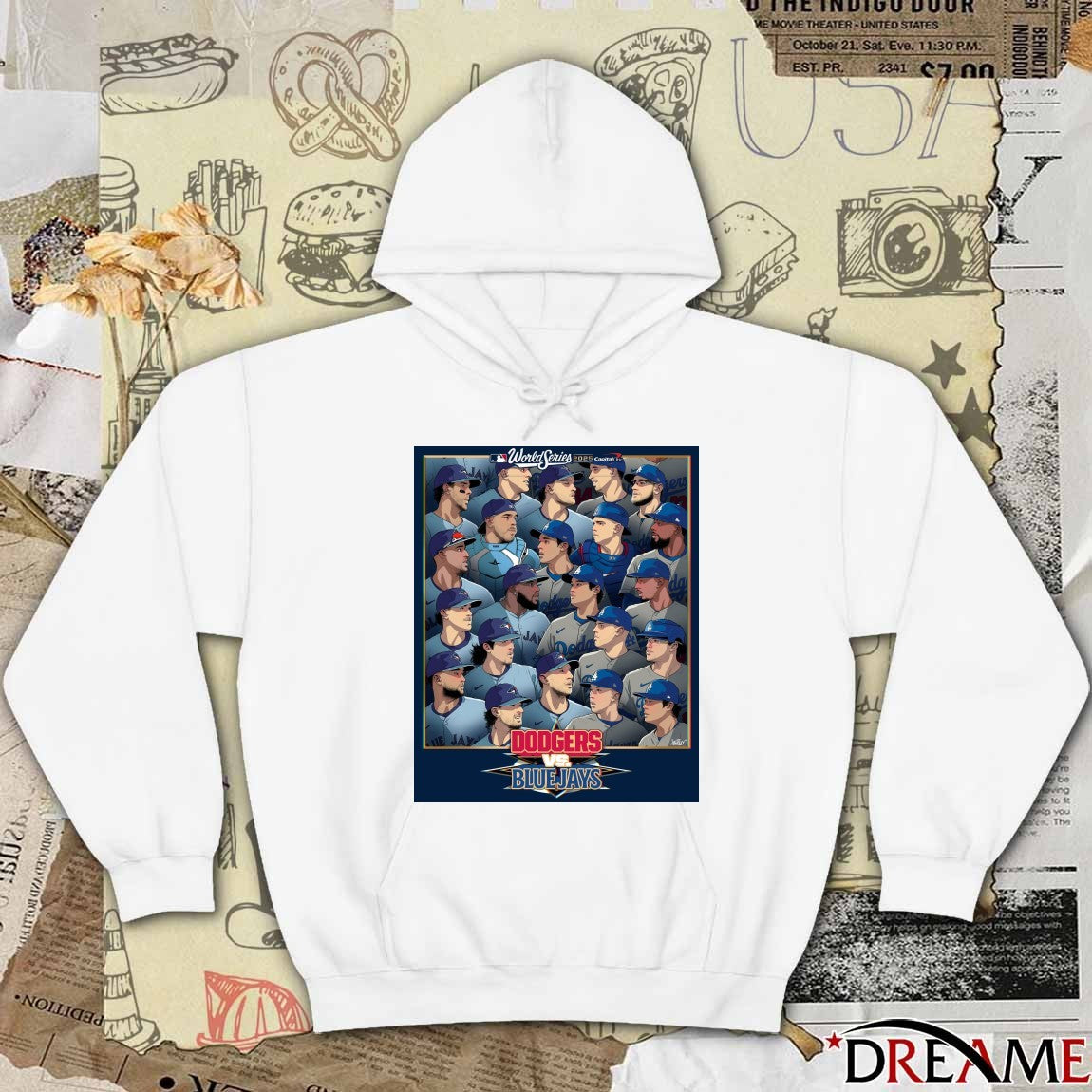 Los Angeles Dodgers Vs Toronto Blue Jays Battle For The World Series MLB Capital One 10.24.2025 Poster t-shirt