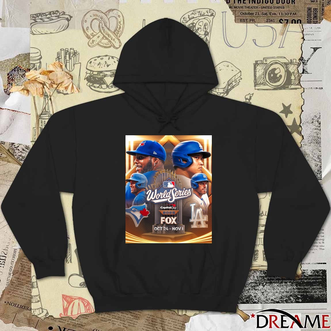 Los Angeles Dodgers Vs Toronto Blue Jays MLB The 2025 World Series Is Set October 24 -November 1 Poster t-shirt