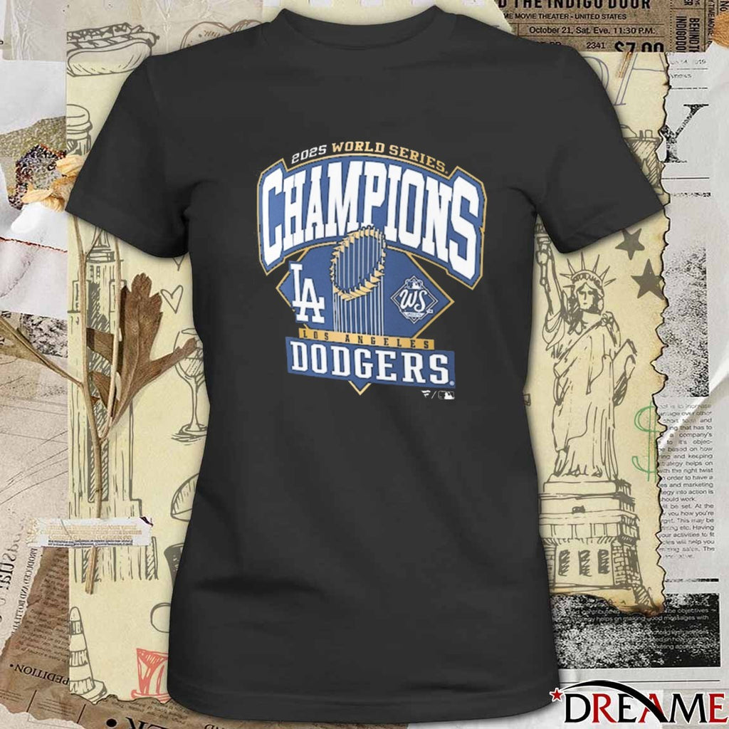 Los Angeles Dodgers Win Toronto Blue Jays 2025 World Series Champions Logo t-shirt