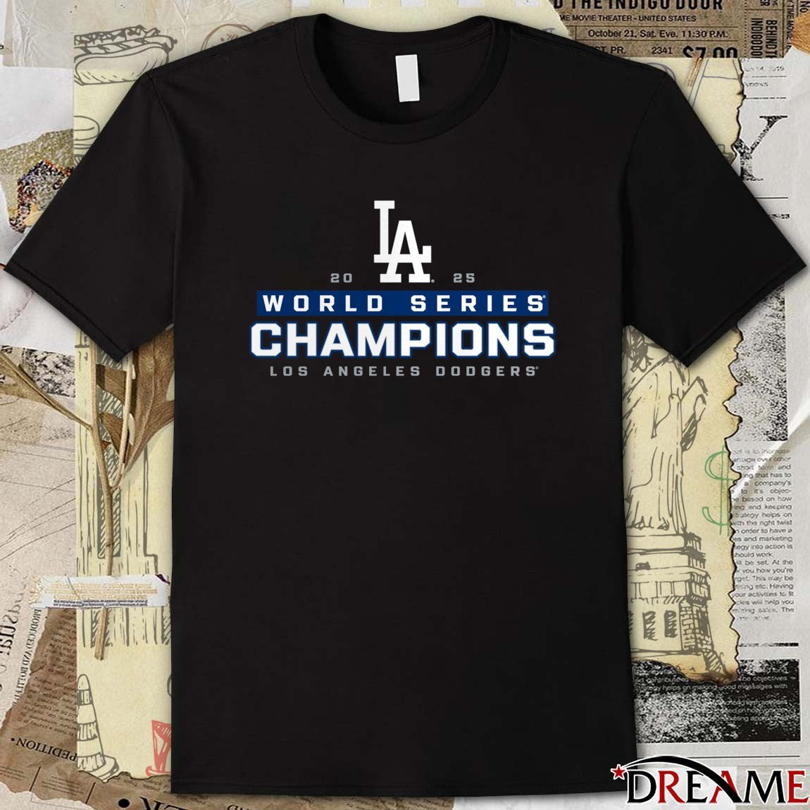Los Angeles Dodgers Win Toronto Blue Jays 2025 World Series Champions Signature Roster t-shirt