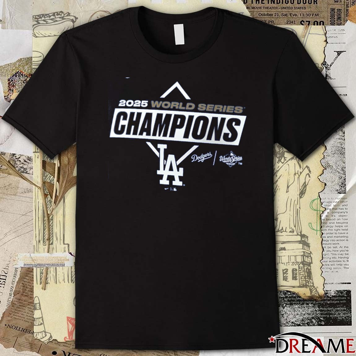 Los Angeles Dodgers Win Toronto Blue Jays 2025 World Series Champions Team Logo t-shirt